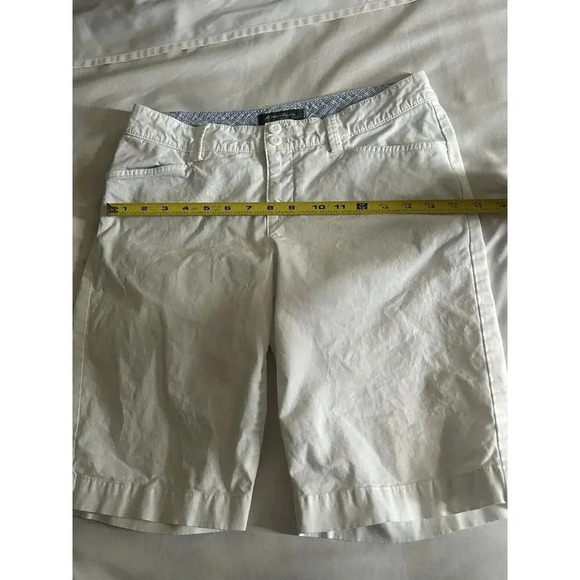 Eddie Bauer Womens Shorts White Flat Front‎ Pockets Size 4 - Picture 6 of 9